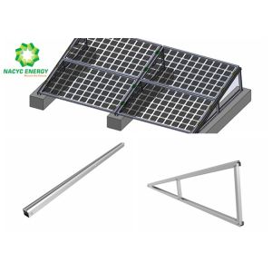 Flat Rooftop PV Panel Mounting Brackets PV Racking System Quick Installation
