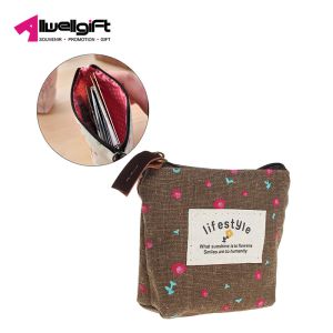 Pastoral Style Canvas Coin Pouch