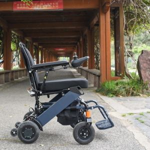 Lithium Battery Foldable Electric Wheelchair Lightweight