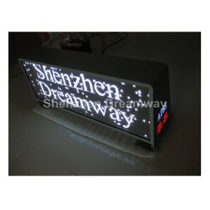PH5 SMD3528 Taxi LED Display Aluminum Silver Waterproof Cabinet with 3G