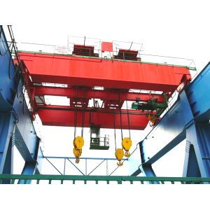 QD Double Girder Overhead Crane 16 Ton Electric Winch Trolleys