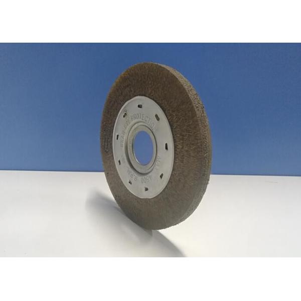 Buy SS304 Material Encapsulated Wire Wheel Brush / Encapsulated Crimped Wire Brush at wholesale prices
