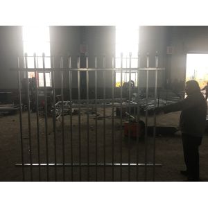 Crimped Spear Garrison Fence 1800mm x 2400mm stain black