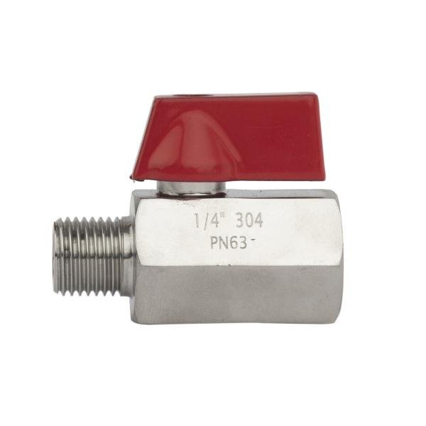 Buy CF8m Mini Ball Valve with Female and Male Thread Customized to Your Requirements at wholesale prices