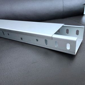 Customizable Solid Bottom Cable Tray With Ventilation Holes Fire Resistance