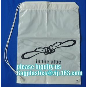 biodegradable Customized Laundry Drawstring Poly Bag Plastic Laundry Bag For
