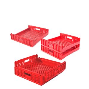 Injection Plastic Moving Folding Box Containers Convenient Storage Bulk
