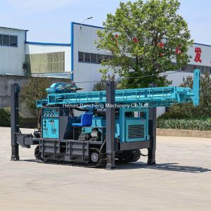 350m Deep Crawler-Mounted Borehole Water Well Drilling Rig Machine