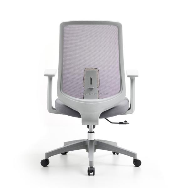 M-062B Mid back gray swivel mesh chair ergonomic executive high back office chair