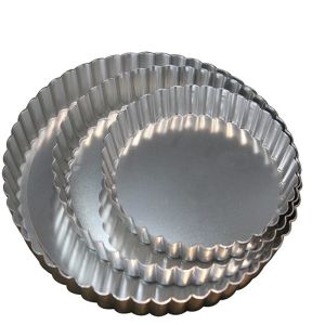 Rk Bakeware China-Nonstick Loose Base Fluted Quiche Pan