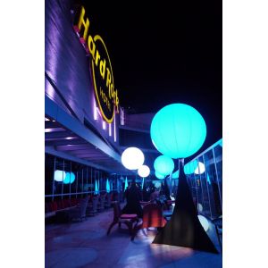 480W AC 120/230V Led Lantern Lights , White Moon Balloon Led Lights For