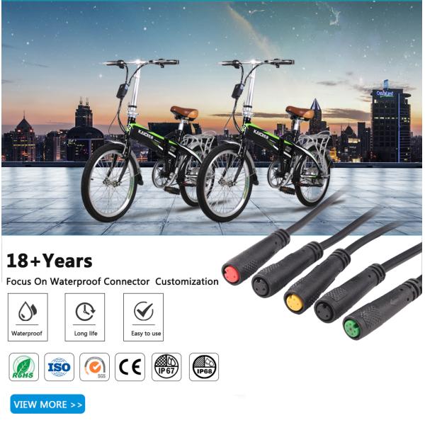 M6 M7 M8 Ebike E-Bike Electric Bicycle Waterproof Connectors 4 Pin Round Connector