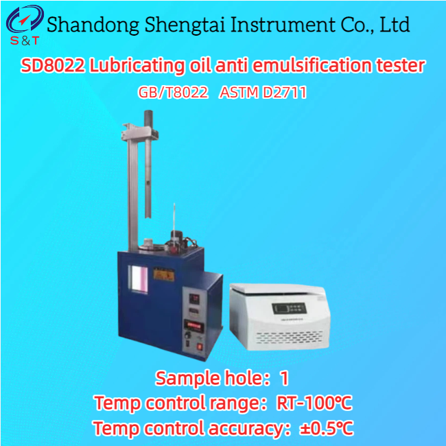 Quality 1 Hole Lubricating Oil Anti Emulsification Tester RT-100℃ Timing 0 - 99min ASTM D2711 for sale