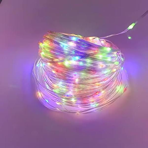 100/200/300 LED Rope String Lights Waterproof Copper Wire Tube Fairy Garland