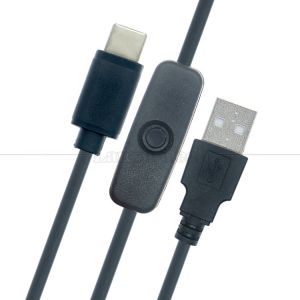 China 5V USB A Male to Type C USB Switch Power ON OFF Cable for Raspberry Pi LED Strip on sale China 5V USB A Male to Type C USB Switch Power ON OFF Cable for Raspberry Pi LED Strip on sale