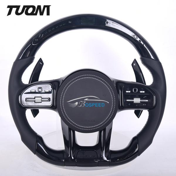 Buy Nappa Grade Leather Mercedes Benz Steering Wheel Carbon Fiber at wholesale prices