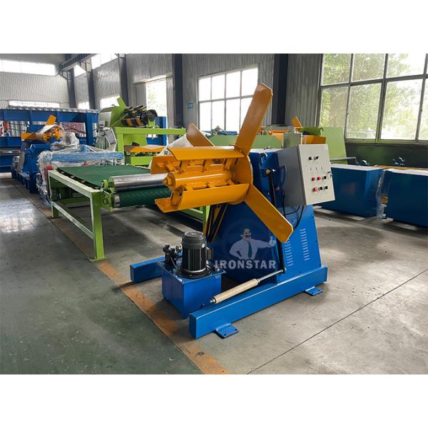 5 ton 500mm width hydraulic decoiler Galvanized steel or PPGI 15 working days
