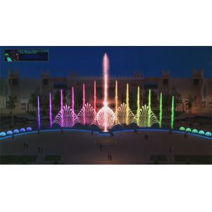 computer programmer water spray nozzles park music water fountain