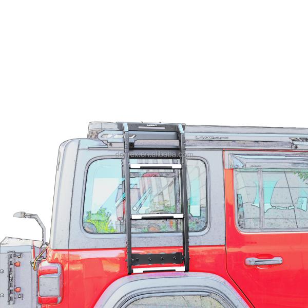 4x4 Auto Accessories Steel Side Door Ladder with Electrophoresis Surface Treatment