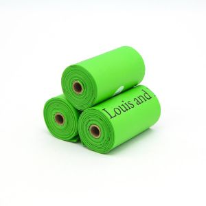 China Biodegradable Compostable Poo Bags For Dog Waste Green OEM on sale