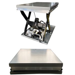 Electric 2 Tons Hydraulic Scissor Lift Tables Max Height 39.37in Hydraulic