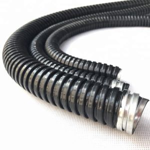Waterproof Indoor Flexible Electrical Conduit PVC Coated Fire Resistance