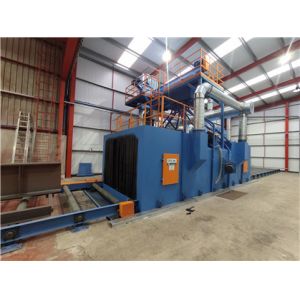 QH69 Through Type Roller Conveyor Shot Blasting Machine Anti Corrosion