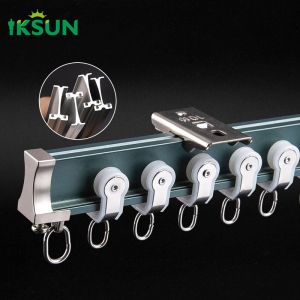 Curved Ceiling Sliding Aluminum Curtain Track Bendable Recessed Curtain Rail