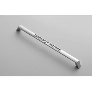 Furniture Cabinet Drawer Chrome Nylon Brushed Handle 76MM Length