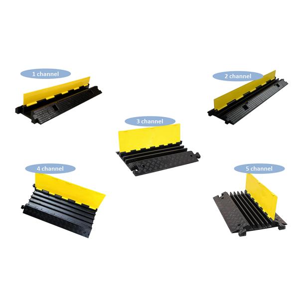 Durable Truss Accessories 970 * 250 Mm , Rubber Cable Protector 2 Channels Covers