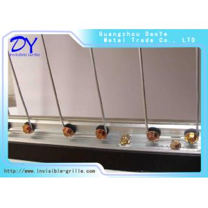 2.0mm Aluminium Rail Track For Children Invisible Grille