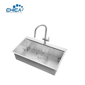 33x22x10 single bowl SUS304 stainless steel commercial topmount handmade house