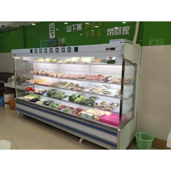 Four Layers Multideck Open Chiller Embraco / Panasonic Brand Compressor Case