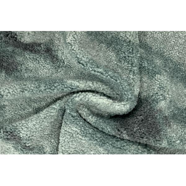 Buy Jacquard 	Faux Sherpa Fabric Check Polyester Fur Patterned 460gsm at wholesale prices