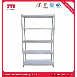 White 5 Tier Boltless Shelving Supermarket 1000mm Rack