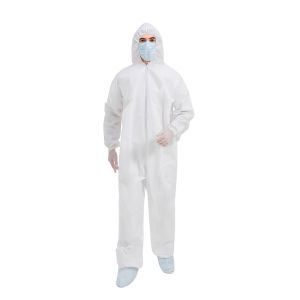 China Hooded Disposable Medical Protective Microporous Coveralls antistatic on sale