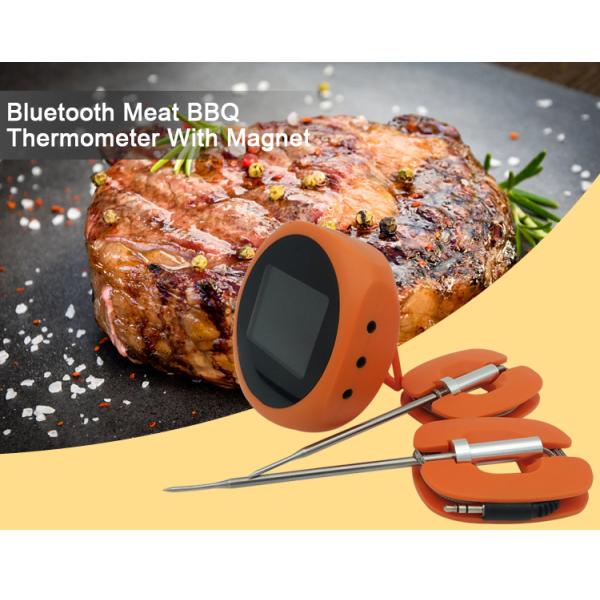 Smart Bluetooth BBQ Oven Meat Thermometer with 6 Food Grade Probes  