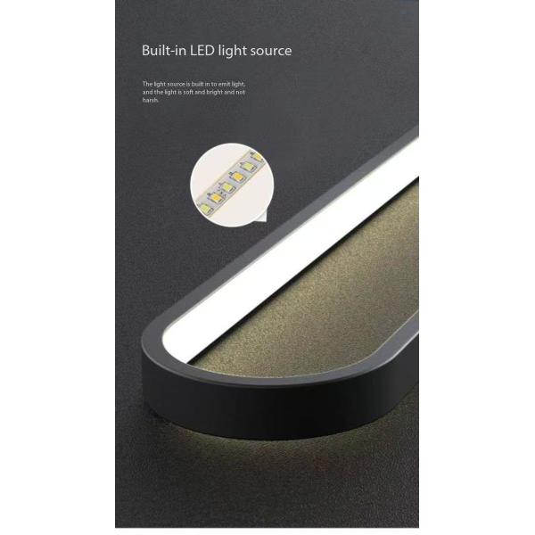 Modern Linear Black Gold Pendant Light Villa Duplex Living Room Bedroom Dining Home Decoration LED Chandelier