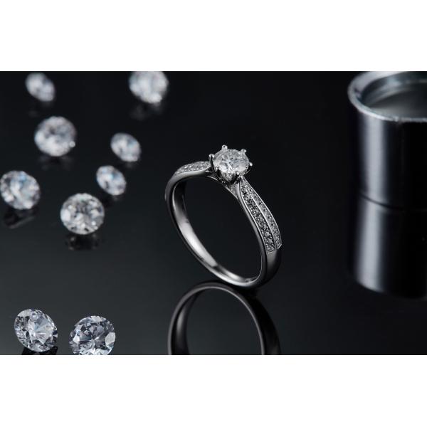 9K Gold Jewelry Minimalist Designs Moissanite 925 Silver Ring Set