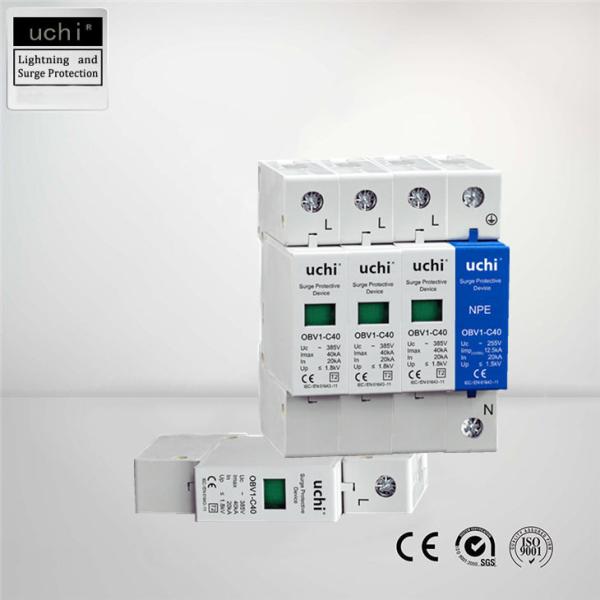 Buy Rated IP20 MOV Surge Protection , 4 Pole Spd Electrical Systems at wholesale prices
