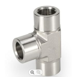 Quality Forged Pipe Fittings Tee Fitting 8&quot; Sch30 Nickel Alloy ASTM B366 Wpnc Alloy Steel Fittings for sale