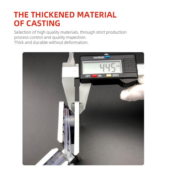 135 Degree Shower Screen Hinge with Square Glass Design and Self-Closing Function