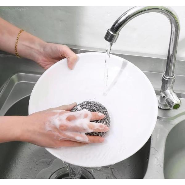 Stainless Steel Wire Cleaning Ball for Kitchen Pots Pans Grills