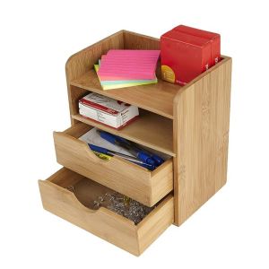 Quality Effortless Organization 4 Tier Wooden Box Storage Drawer Cabinet for Office Supplies for sale
