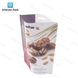 Polyester Material Gusset Packaging Bag Reusable For Snack Nut
