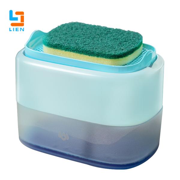 Buy Dishwasher Kitchen Soap Dispenser With Sponge ABS Material OEM ODM at wholesale prices
