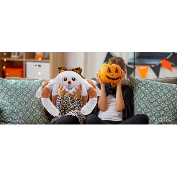 2024 Halloween 20 Giant Spider Plush Toy Cute Tarantula Stuffed Animal Cushion Pillow Kids' Prank Props Party Decorations