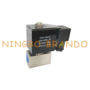 China 1/4'' 3/8'' 100 bar High Pressure Direct Acting Solenoid Valve 220VAC 110VAC on sale