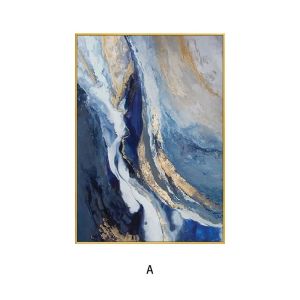 Handpainted Abstract Canvas Landscape Oil Painting Modern Style Wall Hanging