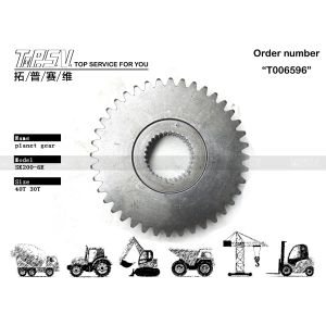 Quality SK200-6E Excavator Travel Planetary Gear With View Image Tooth Number Black Color for sale